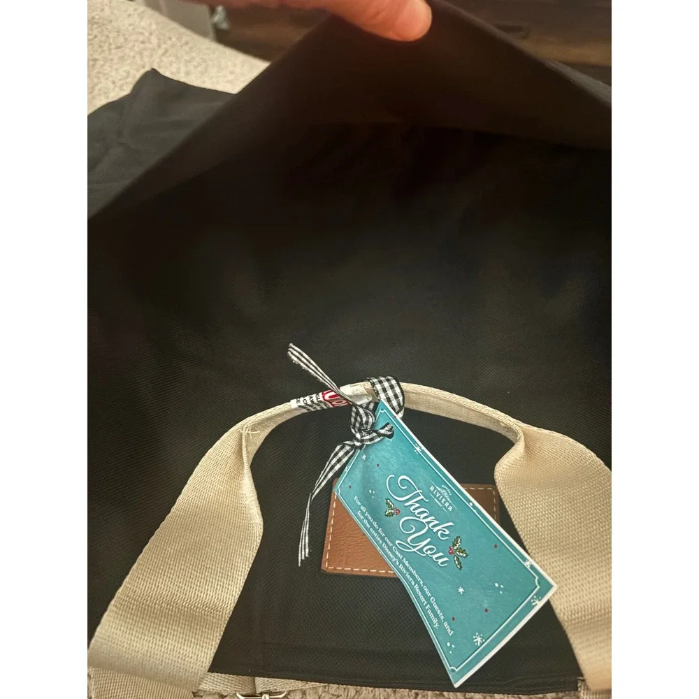 Disney Riviera Resort Black Insulated Cooler Tote Bag Detachable Strap NWT